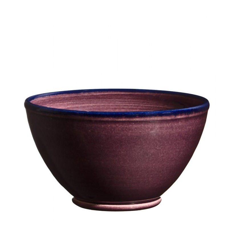 bretzel en céramique, couleur bleu nuit, poterie artisanale d'Alsace