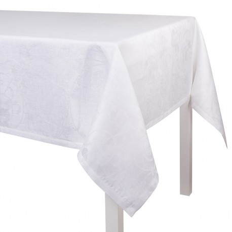 Nappe sur mesure Tivoli Blanc, Le Jacquard Français 