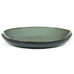 Plat de service 35.5cm grès émaillé Terres de rêves Smokey blue/Dark blue, Serax par Anita Le Grelle