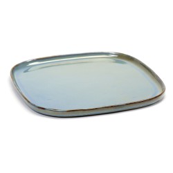 Assiette carrée L 25.4 cm Terres de rêves Smokey blue, Serax par Anita Le Grelle