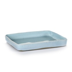 Assiette carrée 18 cm Terres de rêves Light blue, Serax par Anita Le Grelle (par 4)