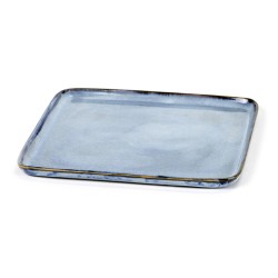 Assiette carrée S 17.5 cm Terres de rêves Blue, Serax par Anita Le Grelle