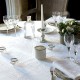 Nappe de table Alexandrine blanc Neige, Garnier-Thiébaut
