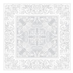 Serviettes de table Alexandrine blanc Neige, Garnier-Thiébaut