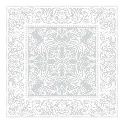 Serviettes de table Alexandrine blanc Neige, Garnier-Thiébaut
