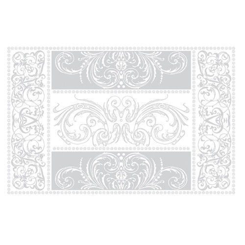 Set de table anti tache Alexandrine blanc Neige, Garnier-Thiébaut