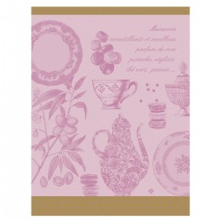 Torchon de cuisine Macarons Rose, Le Jacquard Français