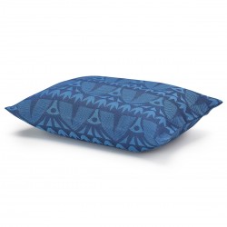 Coussin de plage Holi Saphir 32x25cm, Le Jacquard Français