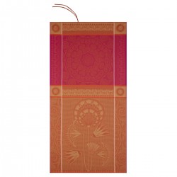 Serviette de plage nid d'abeilles Holi Orchidée, Le Jacquard Français