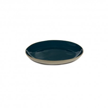 Assiettes gres bleu à tapas 17 cm RUR:AL, Anita Le Grelle Serax