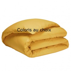 Housse de couette unie en percale de coton 80 fils/cm² Première, Essix