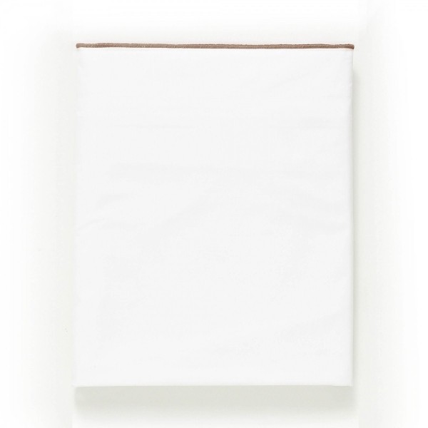 Drap plat en percale de coton Astor Naturel, Designers Guild