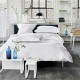 Parure de lit en percale de coton Astor Bleu nuit et Turquoise, Designers Guild