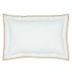Taie d'oreiller rectangulaire en percale de coton Astor Marron et Ocre, Designers Guild