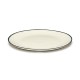 Assiettes porcelaine Serax Dé Ann Demeulemeester 24cm Blanc/Noir V1