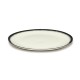 Assiettes porcelaine Serax Dé Ann Demeulemeester 24cm Blanc/Noir V3