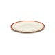 Assiettes porcelaine Serax Dé Ann Demeulemeester 17.5cm Blanc/Rouge V2