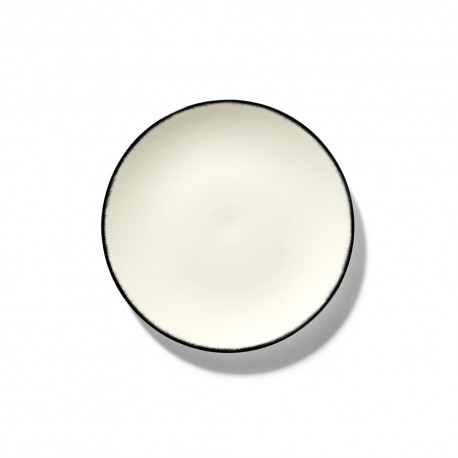 Assiettes porcelaine Serax Dé Ann Demeulemeester 17.5cm Blanc/Noir V1