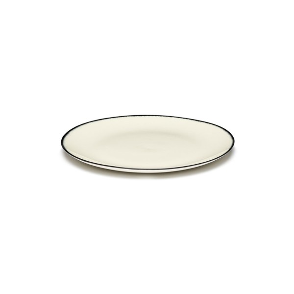 Assiettes porcelaine Serax Dé Ann Demeulemeester 17.5cm Blanc/Noir V1