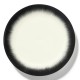 Assiettes porcelaine Serax Dé Ann Demeulemeester 28cm Blanc/Noir V4