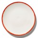 Assiettes porcelaine Serax Dé Ann Demeulemeester 28cm Blanc/Rouge V2