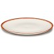 Assiettes porcelaine Serax Dé Ann Demeulemeester 28cm Blanc/Rouge V2