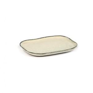 Assiette creuse rectangulaire grès émaillé N°7 M Mastic Merci, Serax 2