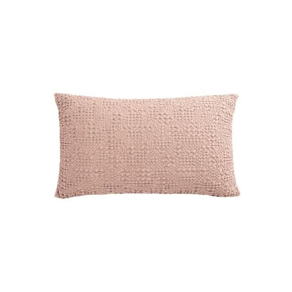 Coussin 40x65cm coton stonewashed Tana Aubépine, Vivaraise