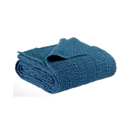Jeté de lit coton stonewashed Tana Touareg, Vivaraise
