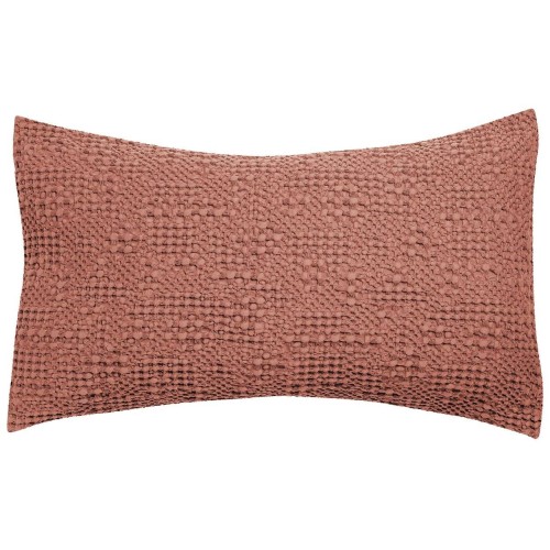 Coussin 40x65cm coton stonewashed Tana Blush, Vivaraise