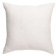 Coussin déco uni Zeff Blanc 45x45, Vivaraise 