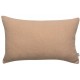 Coussin déco uni Zeff Sable 30x50, Vivaraise 