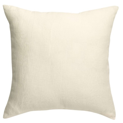 Coussin déco uni Zeff Craie 45x45, Vivaraise 