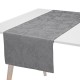 Chemin de table pur lin Tivoli Gris flanelle, Le Jacquard Français