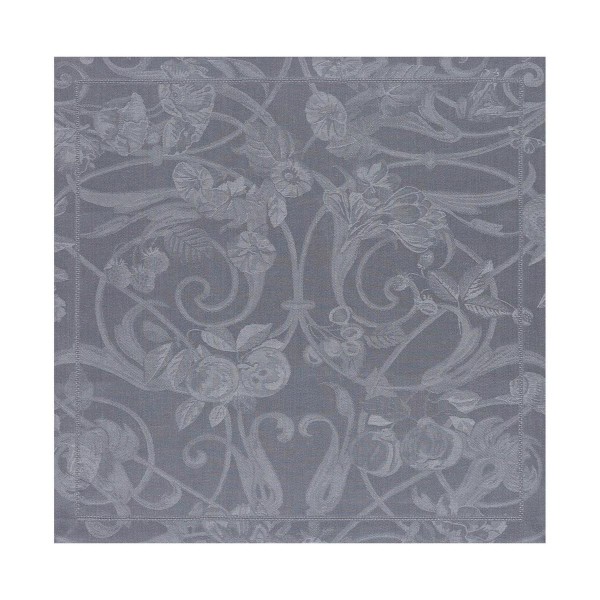 Serviettes de table pur lin Tivoli Gris flanelle, Le Jacquard Français