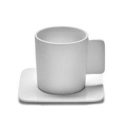 Mugs et sous-tasses porcelaine 30cl HEII, Marcel Wolterinck - Serax (par 8)