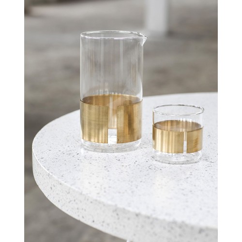Verre et carafe cuivre Niels Datema - Serax 