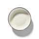 Assiettes porcelaine hautes Serax Dé Ann Demeulemeester 18.5cm Blanc/Noir VA