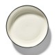Assiettes porcelaine hautes Serax Dé Ann Demeulemeester 24cm Blanc/Noir VD
