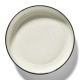 Plat de service porcelaine Serax Dé Ann Demeulemeester 27cm Blanc/Noir VA