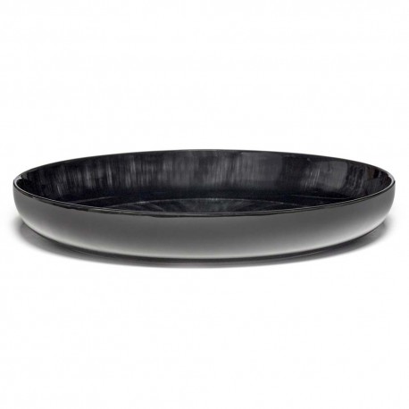 Plat de service en porcelaineSerax Dé Ann Demeulemeester 27cm Blanc/Noir VC