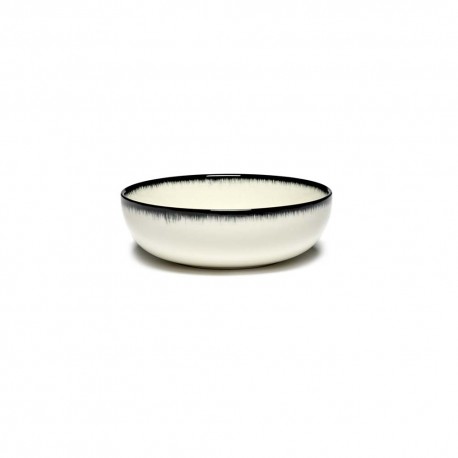Coupelles mini en porcelaine Blanc/Noir 12.9cm VA - Serax Dé Ann Demeulemeester