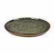 Assiette plate 24 cm grès émaillé Surface Indi Grey, Serax par Sergio Herman
