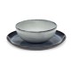 Assiette 23.5cm et Bol 16cm Pure Bleu, Pascale Naessens