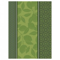 Torchon Sous les Citronniers Vert, Le Jacquard Français