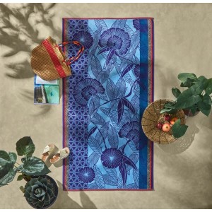 Serviette de plage éponge velours Orinoco Océania, Le Jacquard Français 2