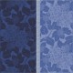 Serviettes de table coton Bio Hortensias Bleu, Garnier-Thiébaut 