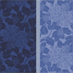 Serviettes de table coton Bio Hortensias Bleu, Garnier-Thiébaut 