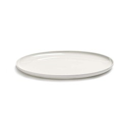 Assiette plate basse 28cm porcelaine blanche Base, Serax by Piet Boon