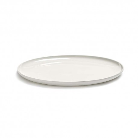 Assiette plate 28cm porcelaine blanche Base, Serax by Piet Boon